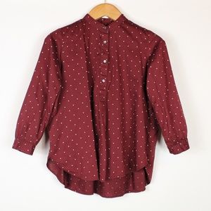 Madewell | Polka dot popover top S